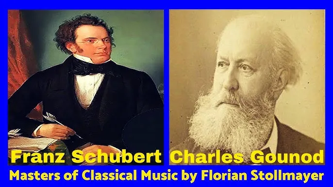 Franz Schubert und Charles Gounod Portr&auml;ts