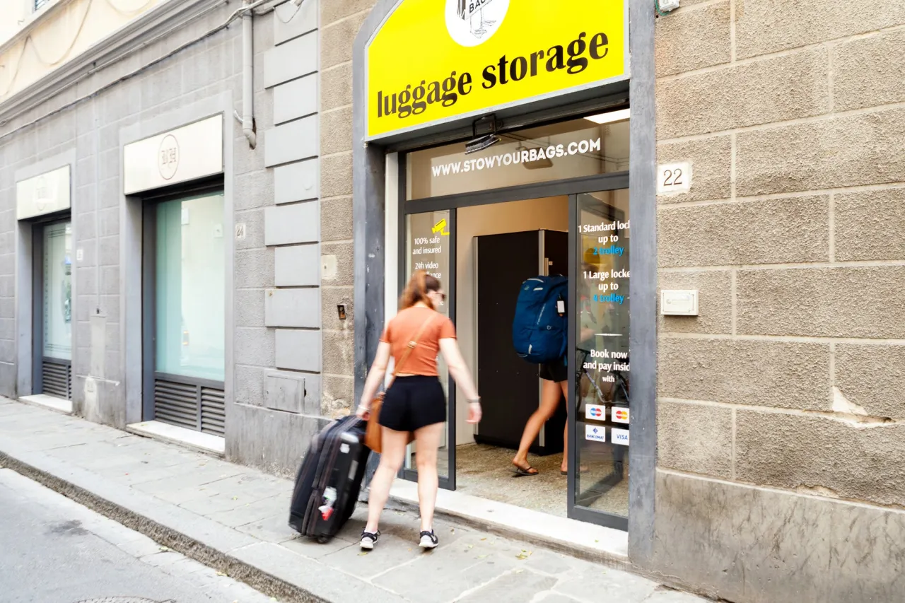 Mappa punti deposito bagagli Catania Radical Storage Stow Your Bags