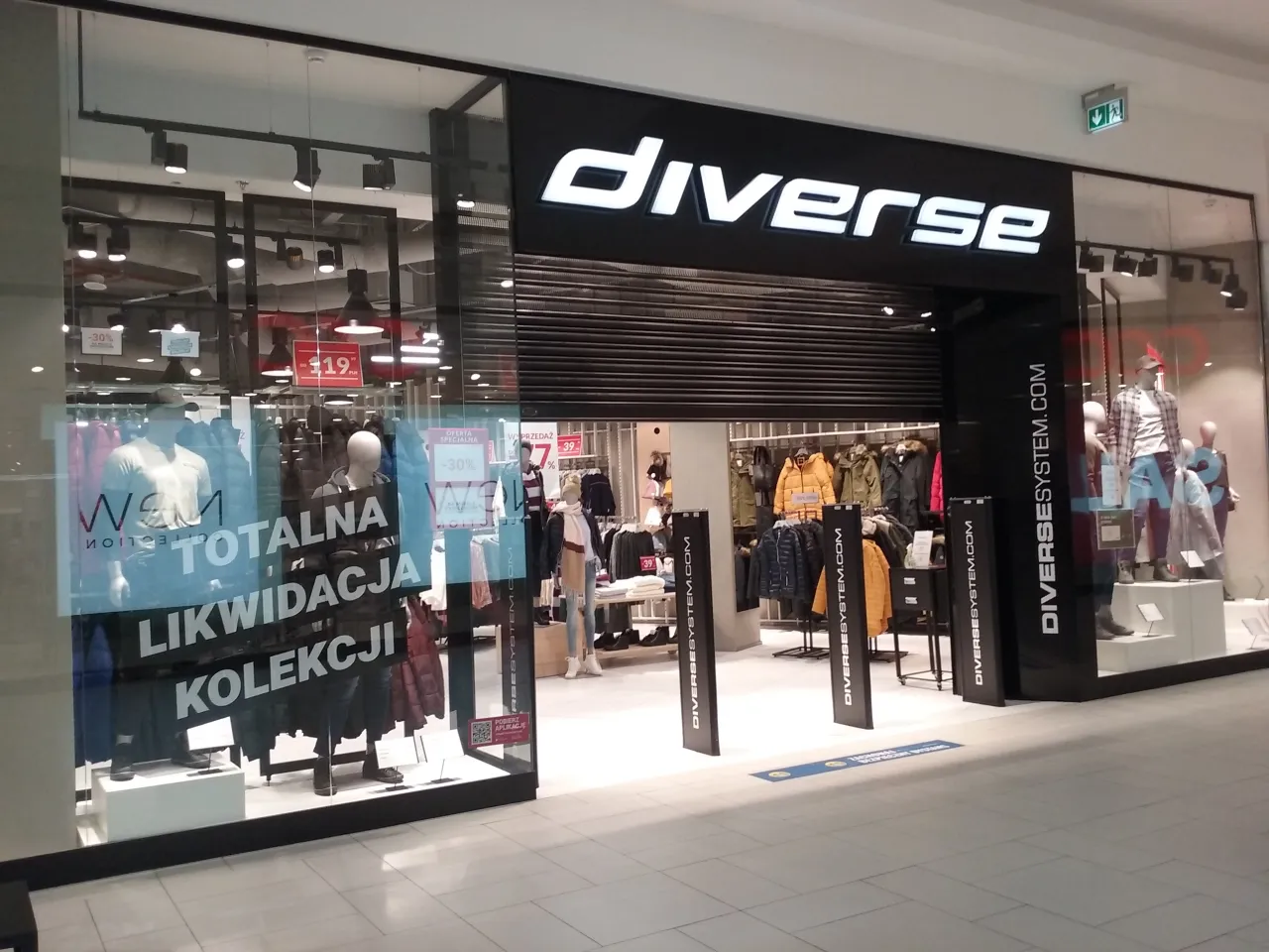 Sklep Diverse wnętrze