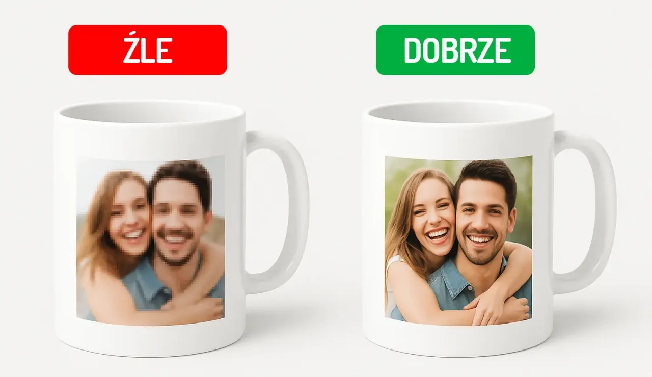 kubek ze zdjęciem jakość fotograf vs online