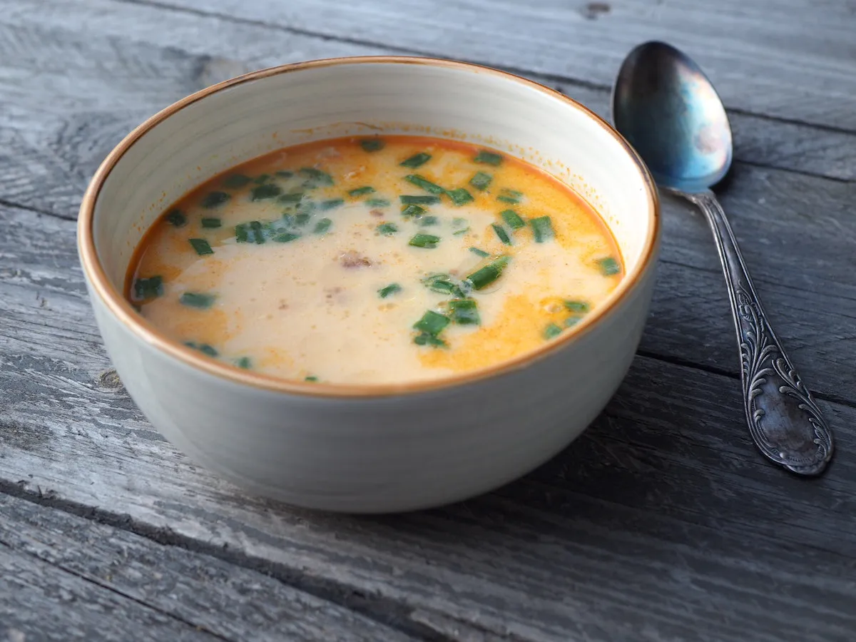 Zupa bryndzowa gotowa