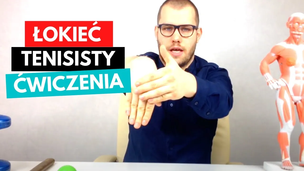 Ćwiczenia na łokieć tenisisty rozciąganie i izometria przedramienia