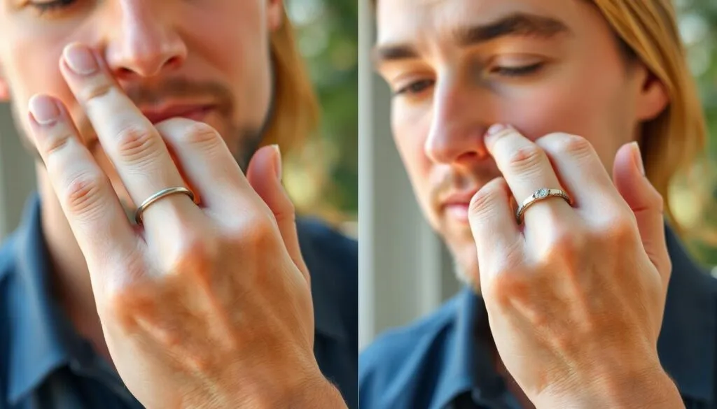 obrączka zdejmowana do prac domowych