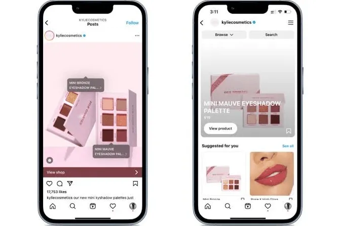 Instagram app interface add post button