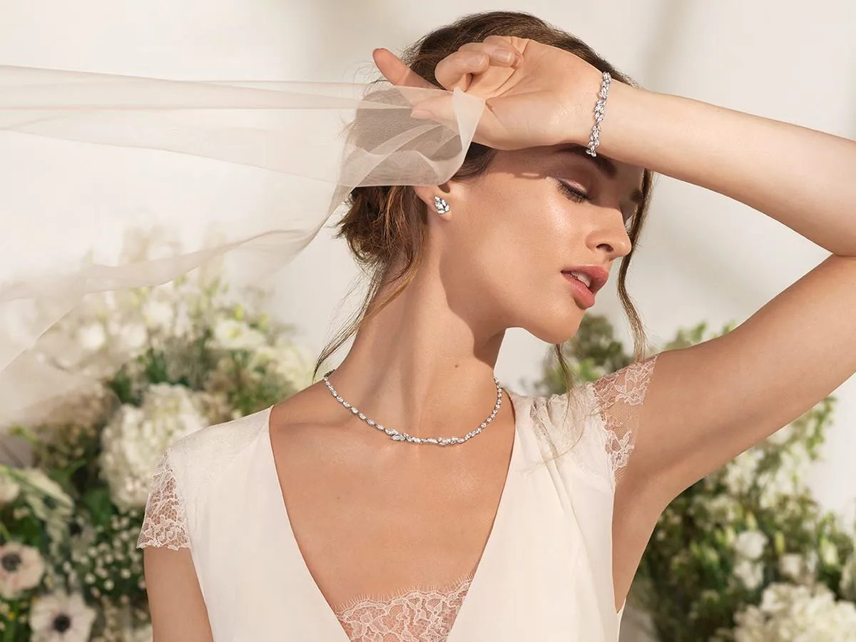 Biżuteria ślubna złoto srebro r&oacute;żowe złoto do sukni