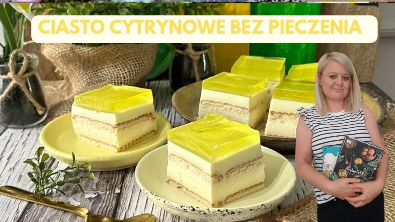 składniki na ciasto cytrynowe bez pieczenia