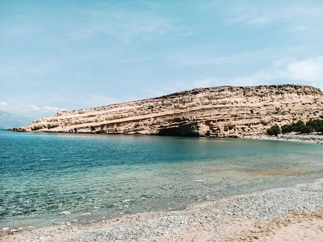Plaża Matala Kreta Morze Libijskie