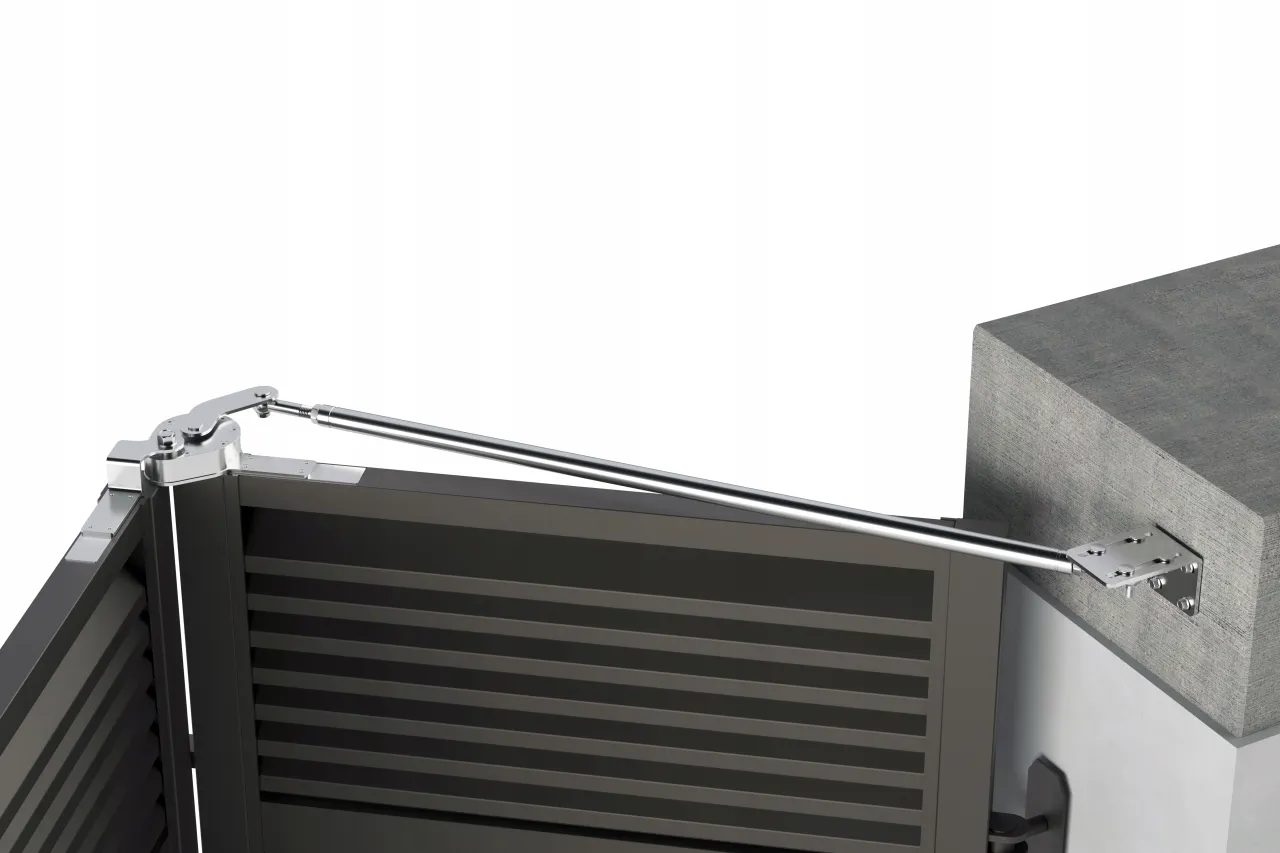 komponenty mechanizmu bramy harmonijkowej