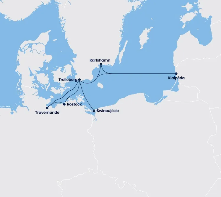 Mapa tras promowych Szwecja Polska