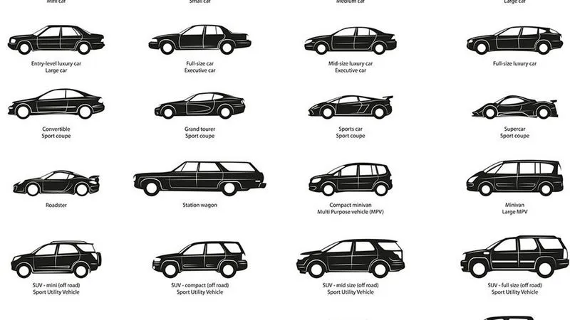 różne typy nadwozia samochodów francuskich