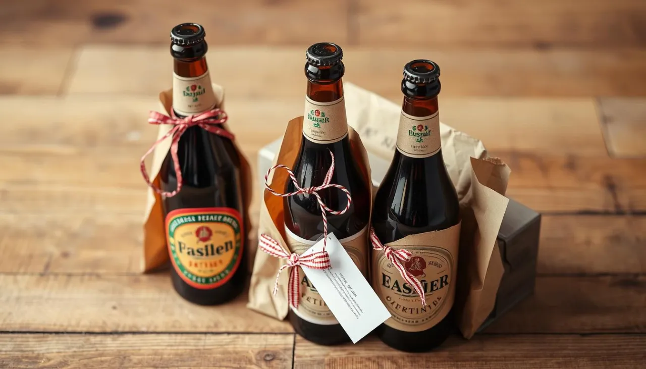 różne opakowania piwa w zamrażarce z zegarem