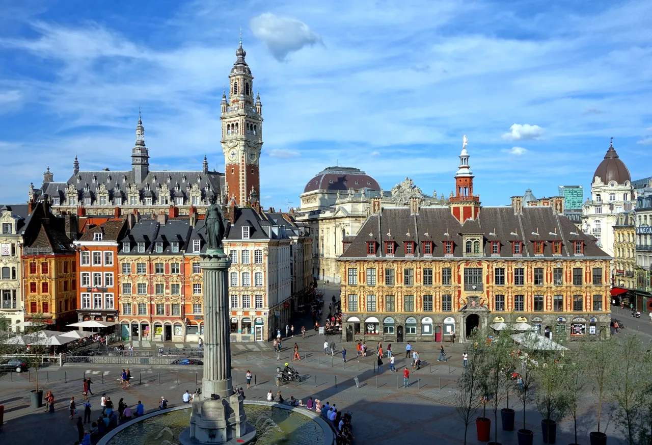 Lille Grand Place i Vieux Lille