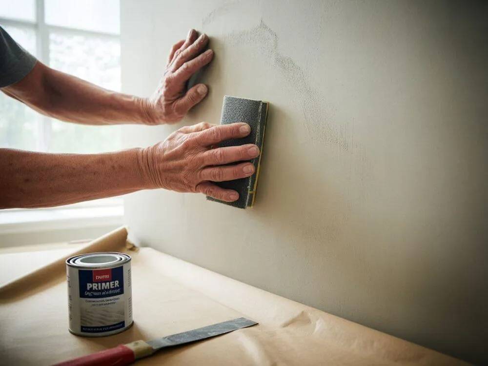 przygotowanie ściany do malowania zabezpieczanie folią