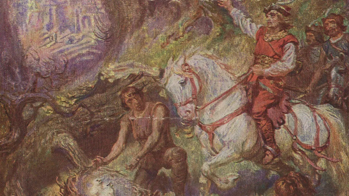 Legenda o Lechu Czechu i Rusie biały orzeł gniazdo