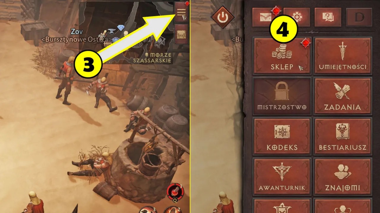 Diablo Immortal ekwipunek po zmianie klasy plecak