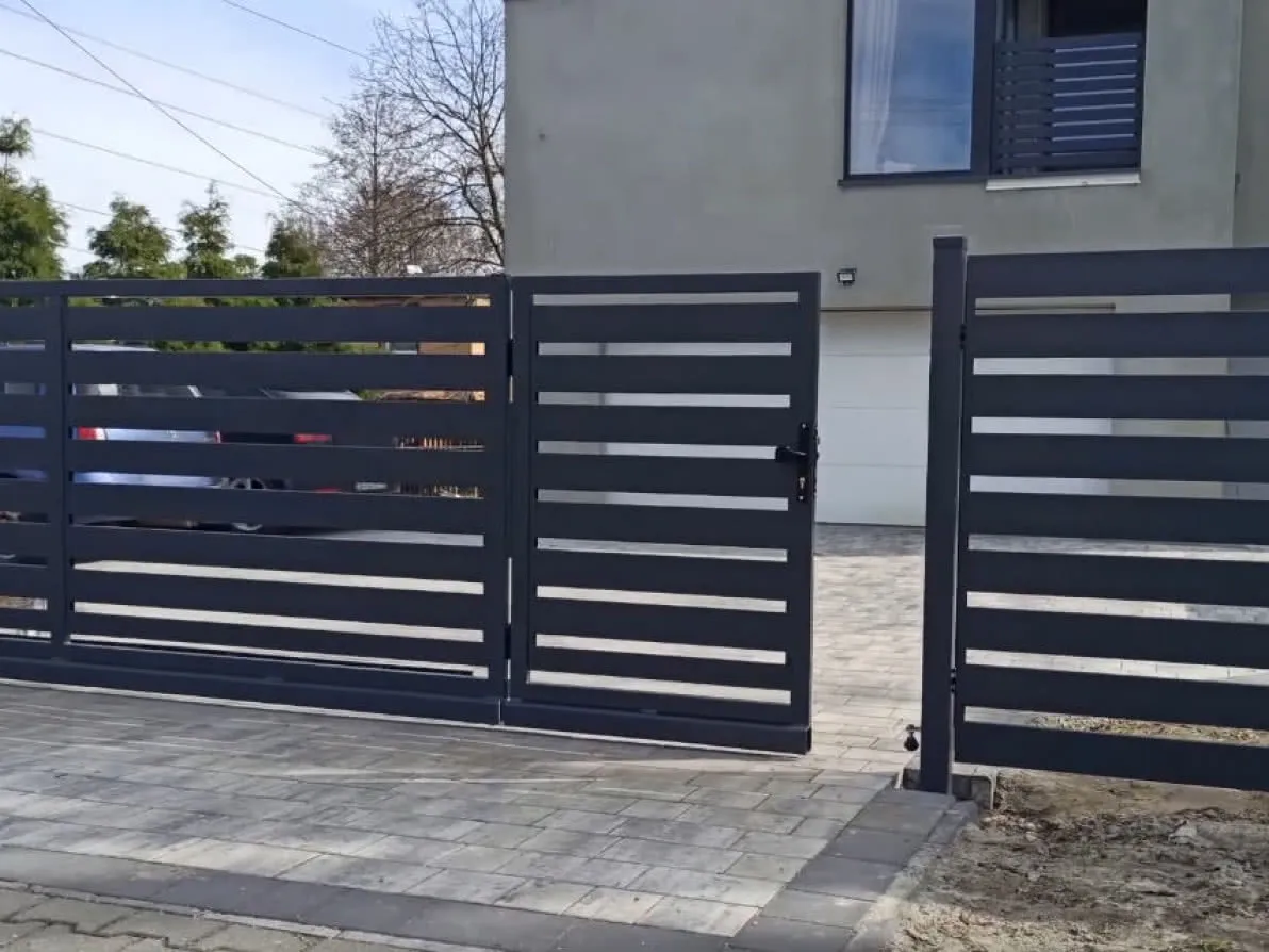 brama przesuwna i furtka