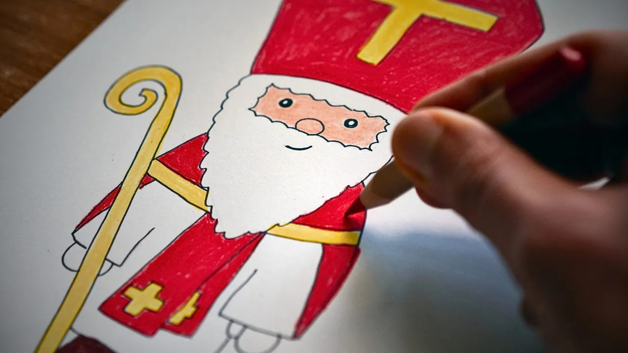 Zeichenmaterialien Nikolaus zeichnen
