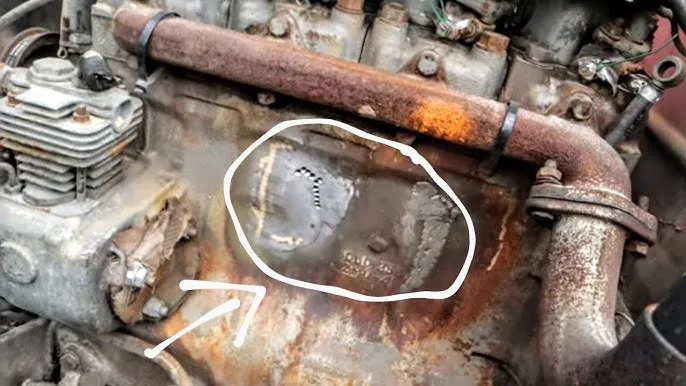 Spawanie bloku silnika żeliwnego metodą MMA