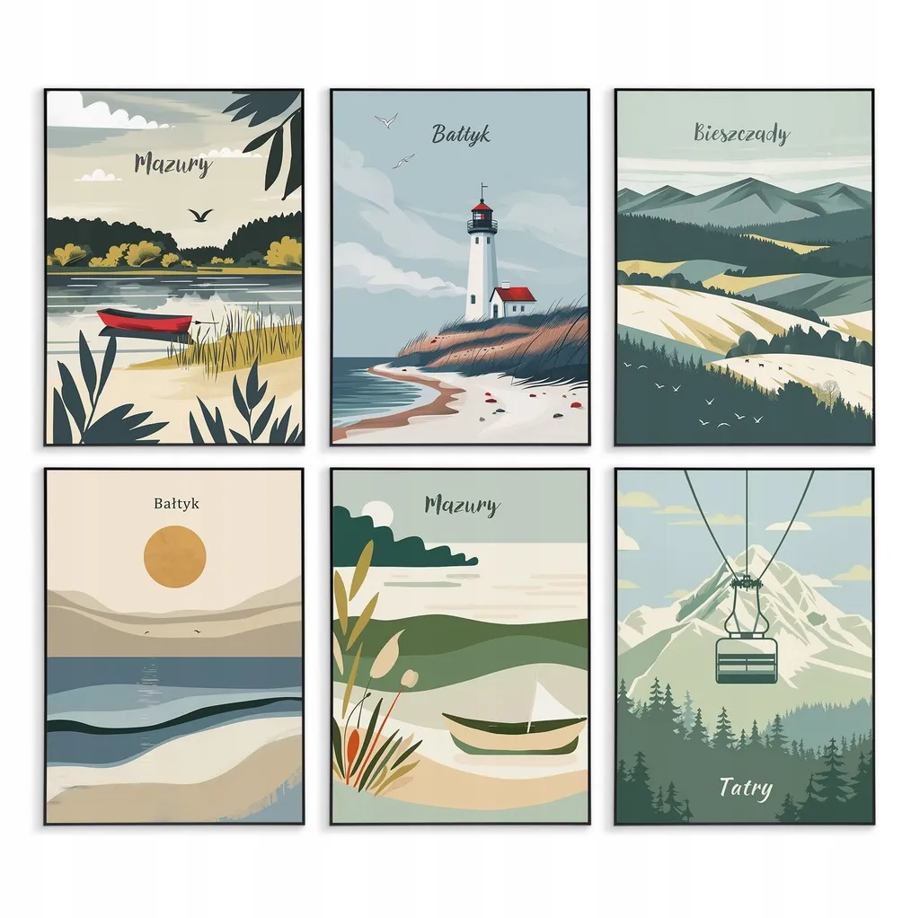 Polskie góry Tatry Bieszczady Mazury Bałtyk