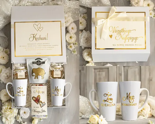 Kreatywny prezent ślubny zamiast pieniędzy, np. voucher na podróż lub elegancki ekspres do kawy