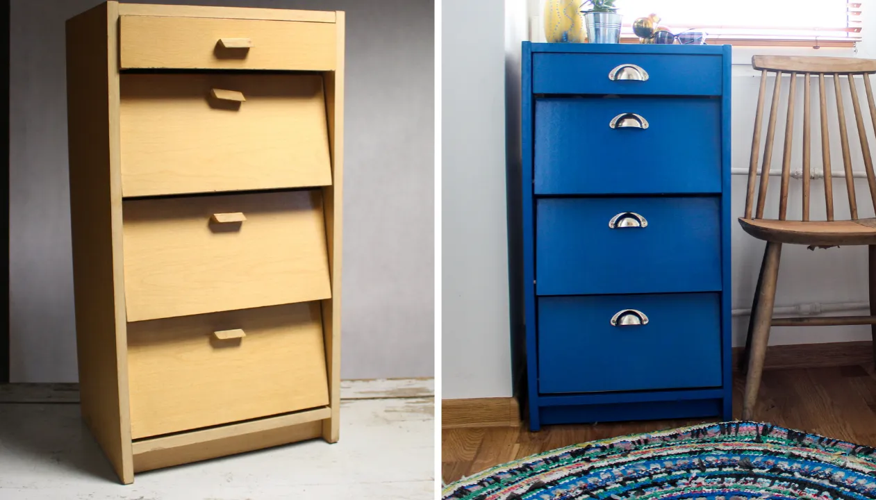 malowanie stołu z płyty meblowej