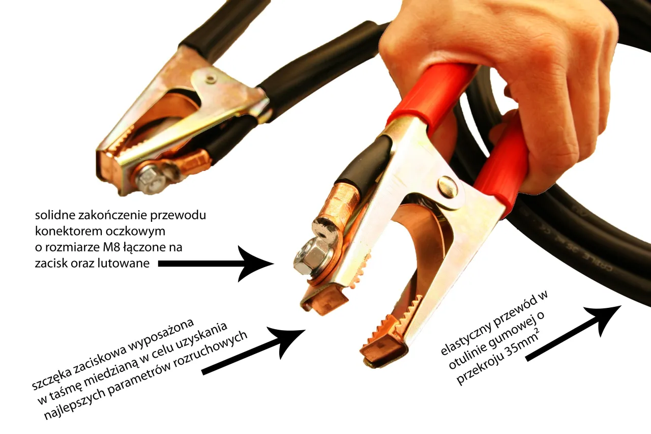 Rodzaje kabli rozruchowych przekrój