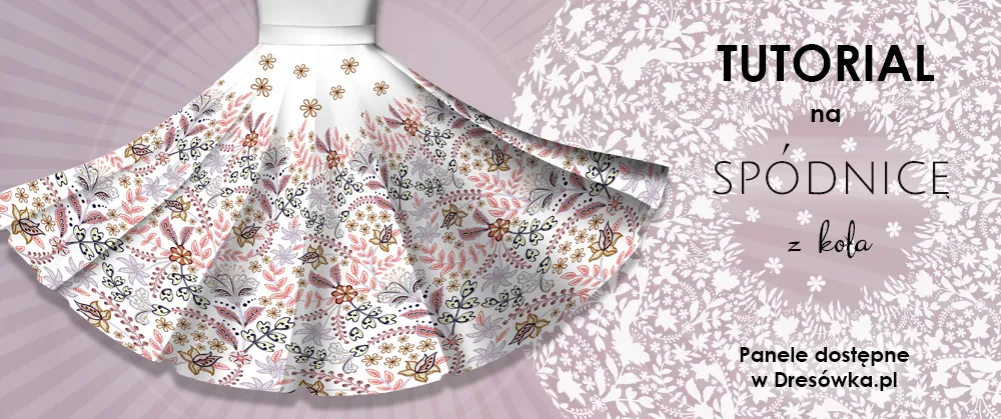 Materiały i narzędzia do szycia sp&oacute;dnicy z koła dla dziecka