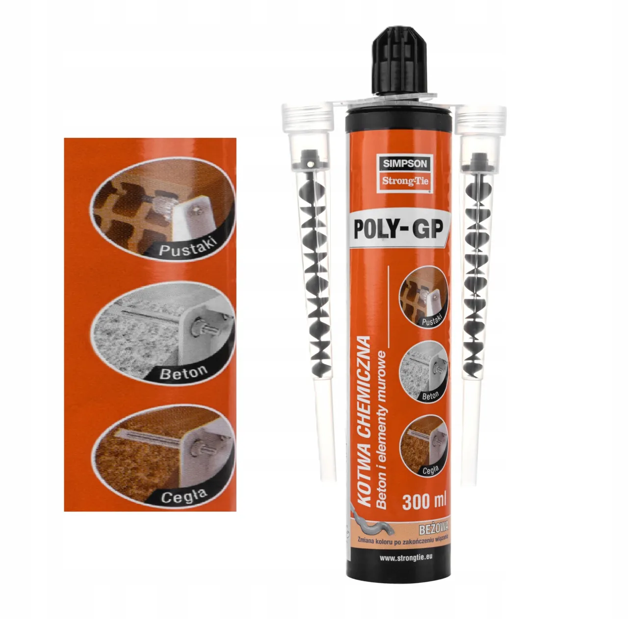 Kotwy do r&oacute;żnych rodzaj&oacute;w ścian: beton, pustak, gazobeton