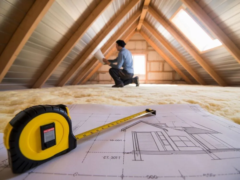 Poddasze ze skosami zasady pomiaru