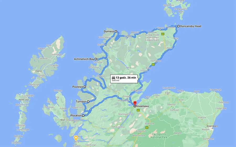 North Coast 500 widoki trasa samochodowa