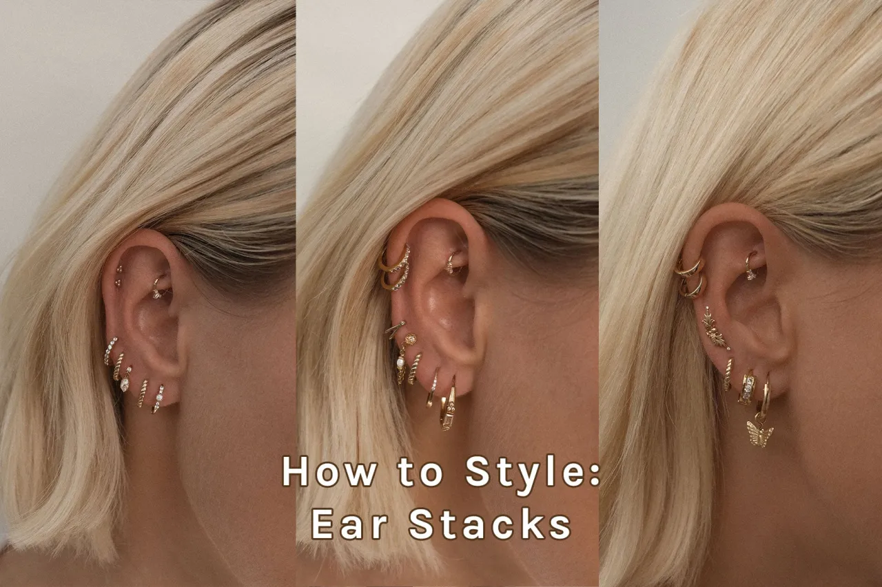 ear stacking kolczyki inspiracje