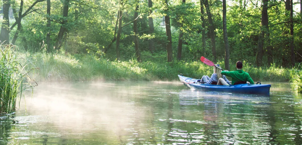 Spływ kajakowy Wda Borsk krajobrazy