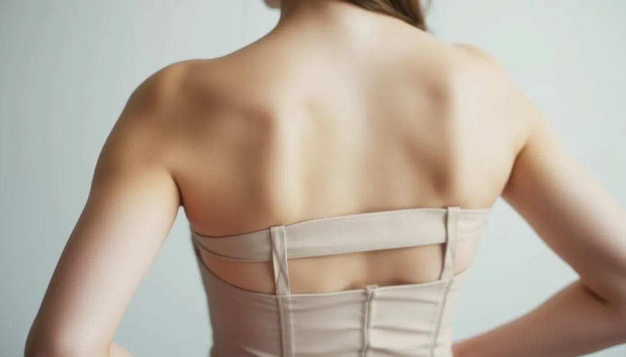 Przerobiony biustonosz DIY do sukienki z odkrytymi plecami