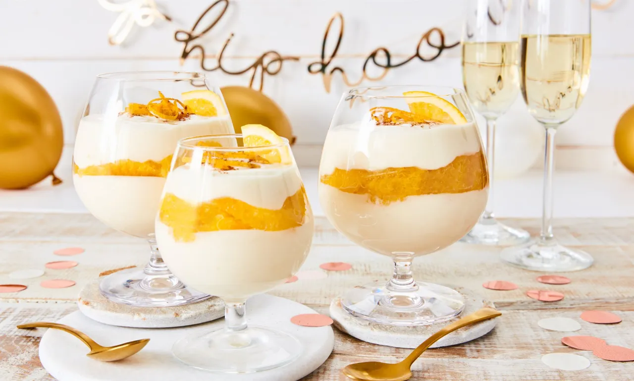 Silvester Dessert mit Alkohol festlich