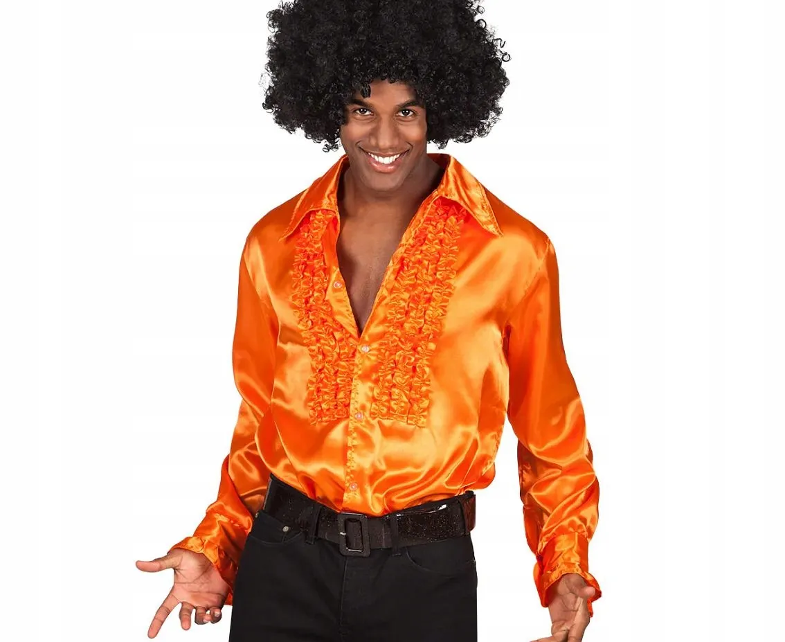 Pomarańczowa koszula stylizacje na r&oacute;żne okazje