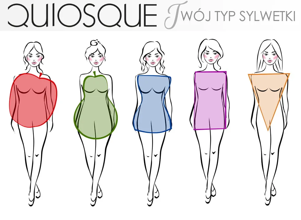typy sylwetki kobiecej infografika