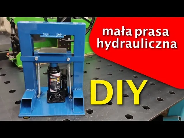 schemat prasy hydraulicznej do brykietu DIY
