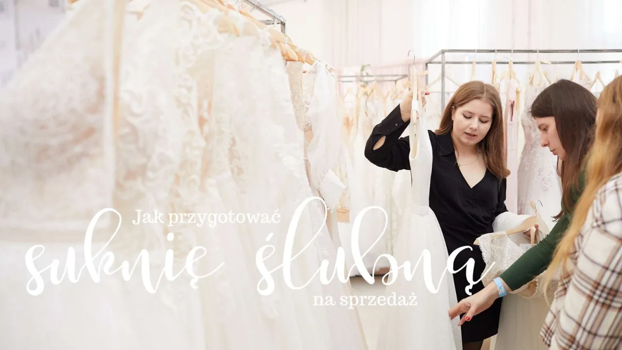 czyszczenie sukni ślubnej przed sprzedażą