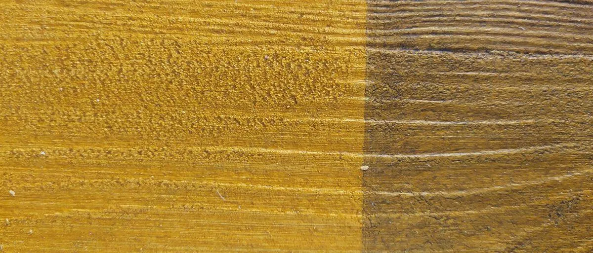 Porównanie efektów lazury i farby kryjącej na drewnie