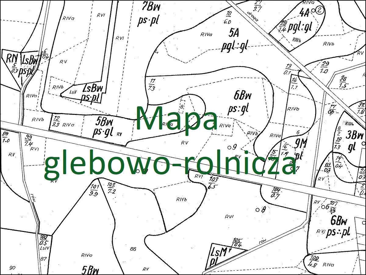 Mapa klasyfikacji grunt&oacute;w rolnych w Polsce