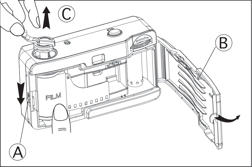 jak założyć film do aparatu analogowego schemat