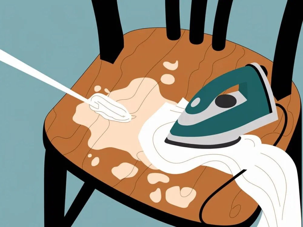 Usuwanie tłustych plam po wosku z mebli