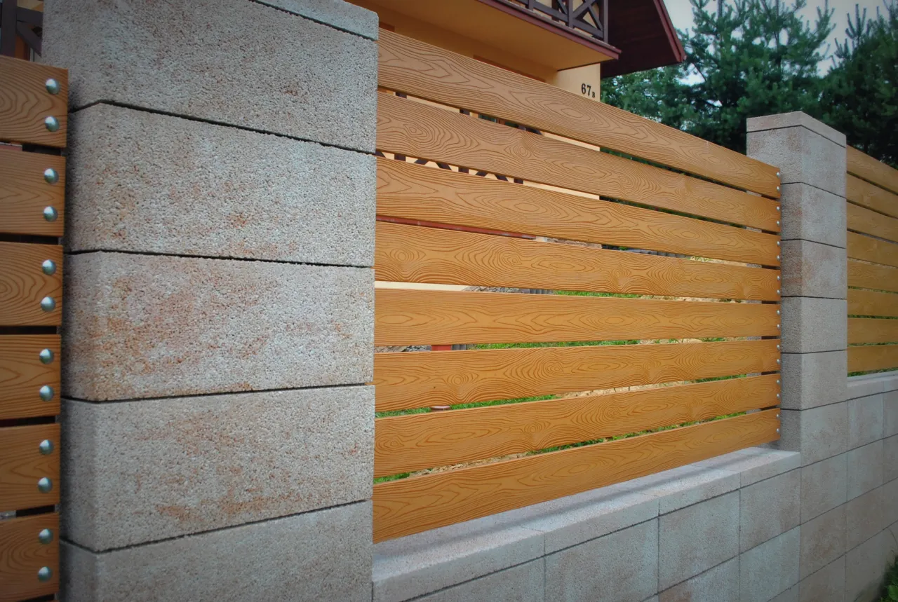 ogrodzenia metalowe drewniane betonowe kolory