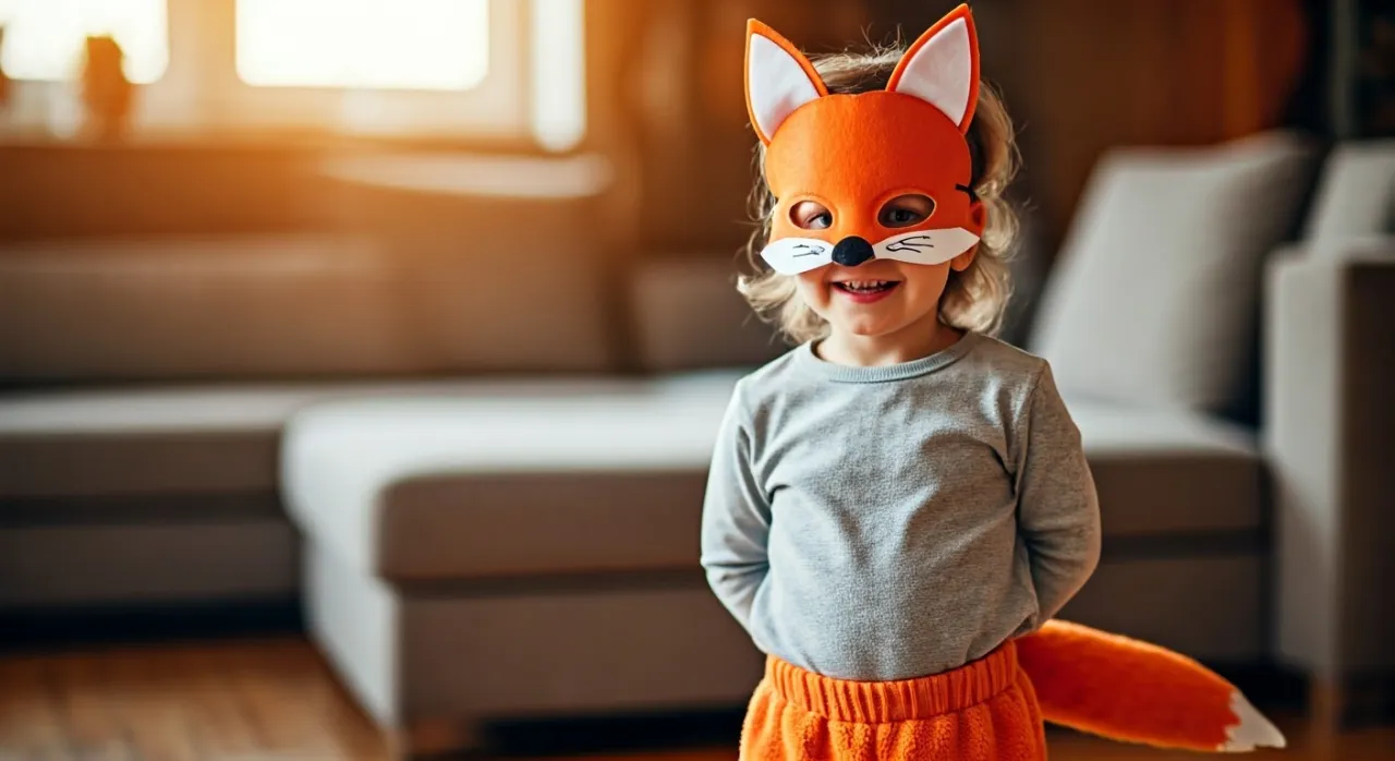 makijaż lisa dla dziecka krok po kroku