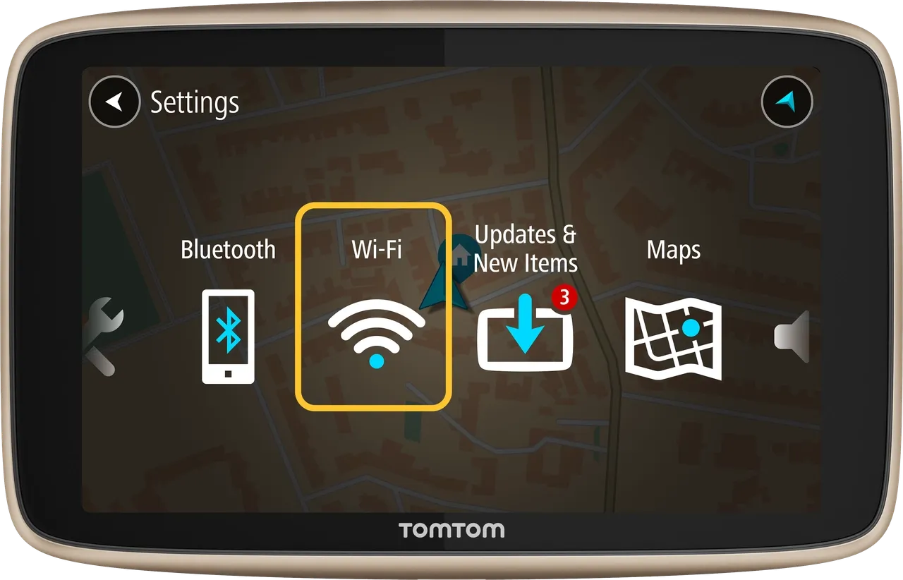 TomTom MyDrive Connect podłączona nawigacja