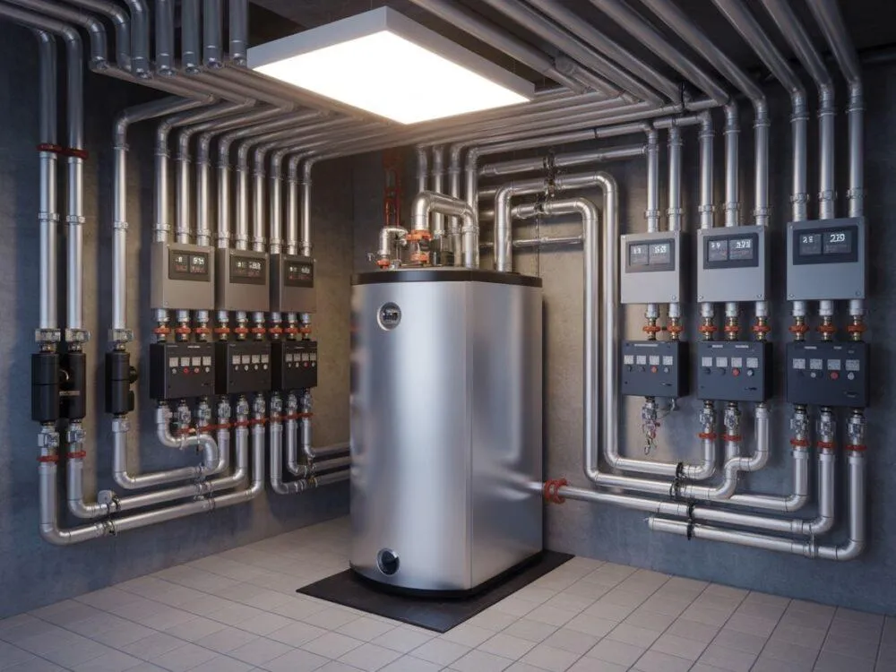 lokalna kotłownia gazowa w bloku