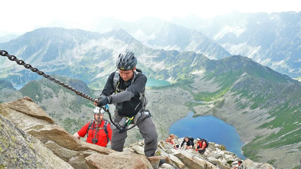 Tatry szlak eksponowany łańcuchy