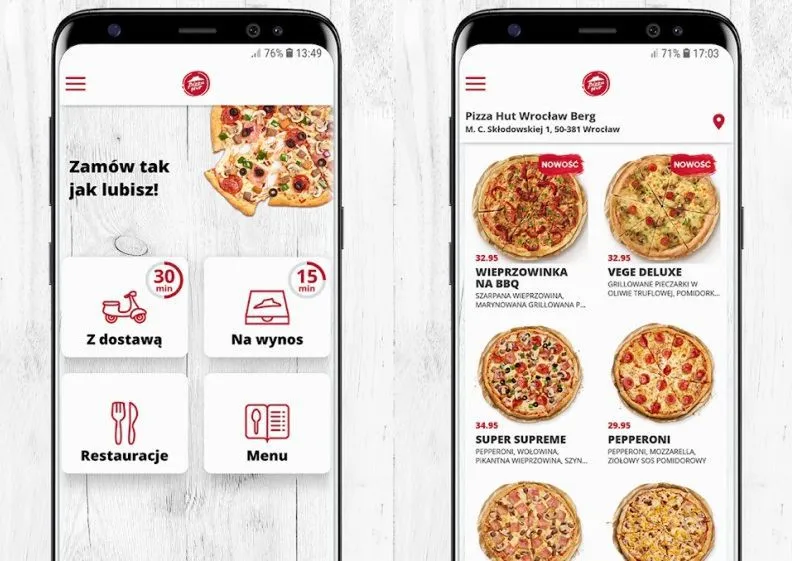 Aplikacja do zamawiania pizzy promocje