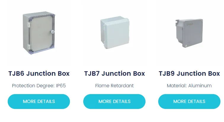 różne typy obudów skrzynek elektrycznych