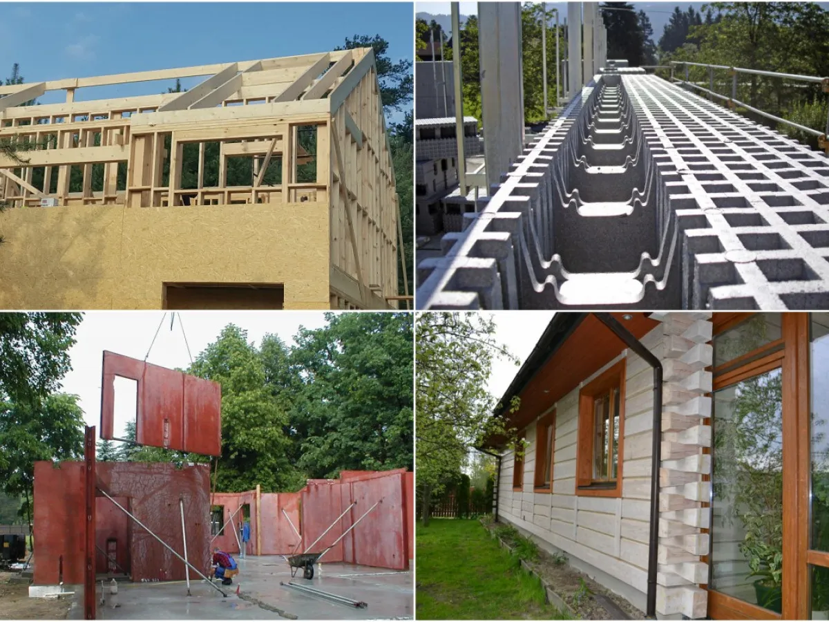 r&oacute;żne technologie budowy dom&oacute;w w Polsce